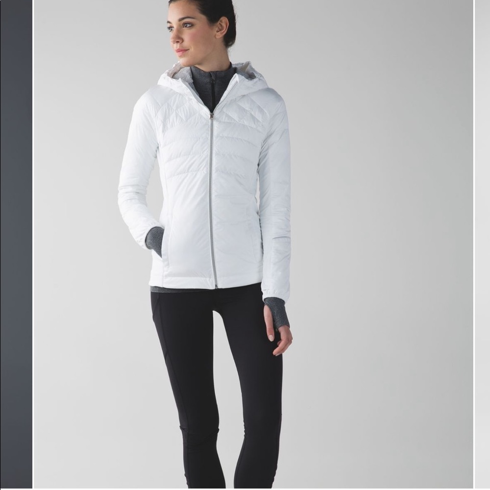 IN SEARCH OF: Lululemon Down For a Run Jacket in White